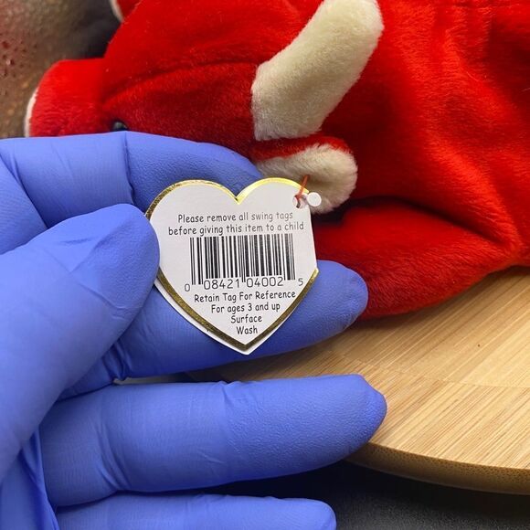 Ultra rare and collectible, Snort the Bull.  2 beanie set.  Both mint condition - Picture 14 of 16